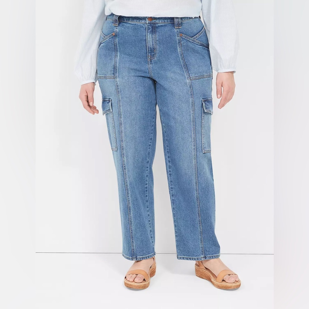 Lane Bryant Blue Straight Leg Jeans